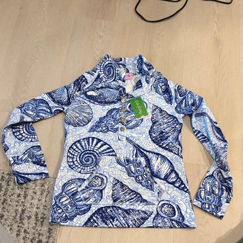 Lilly Pulitzer UPF50 Captain Popover Blue&White